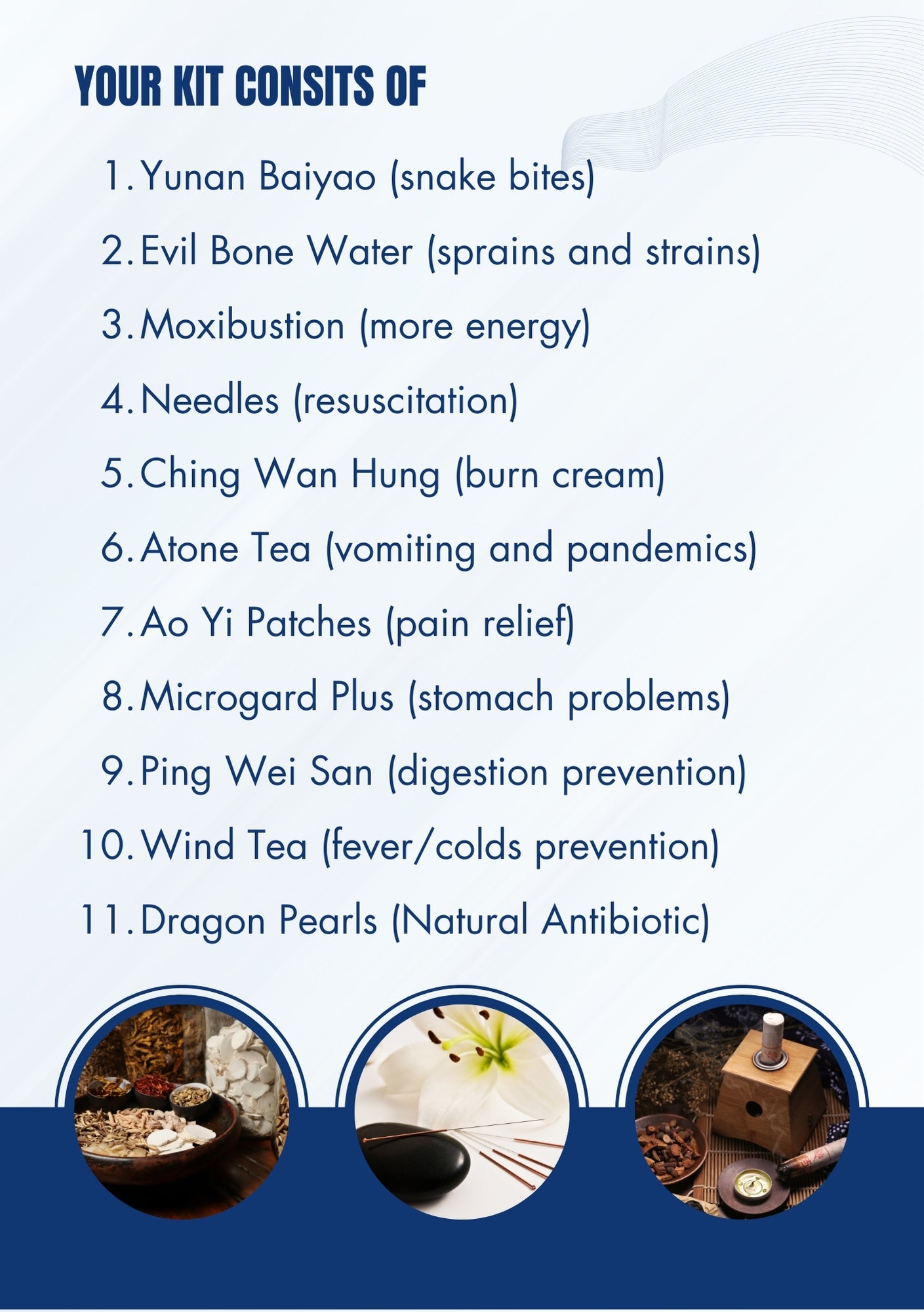 Chinese Medicine First Aid Kit
